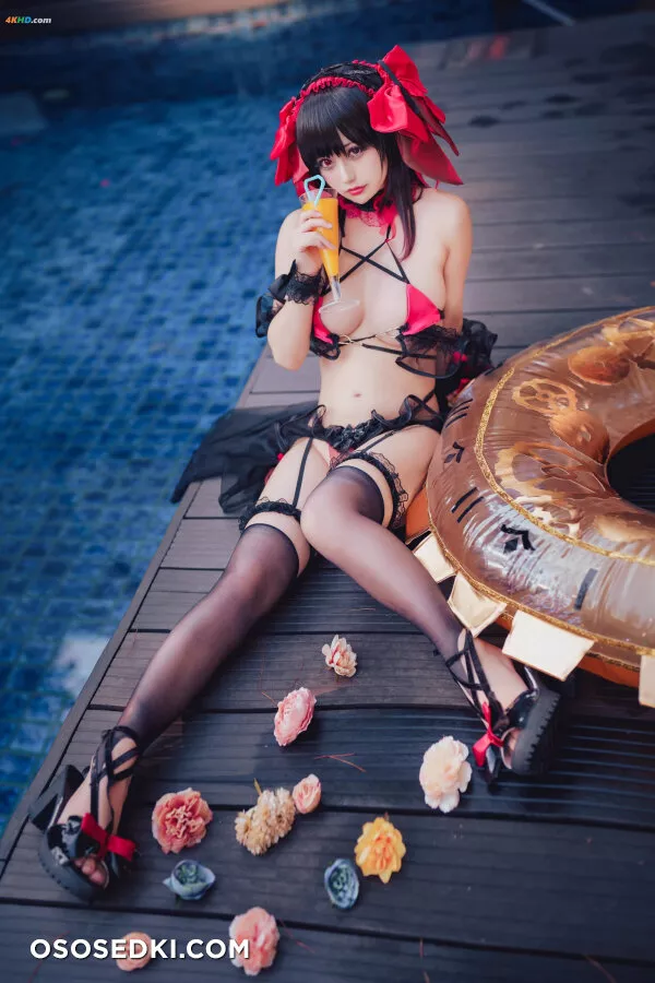 Okita Rinka – Kurumi Tokisaki Swimsuit - 12