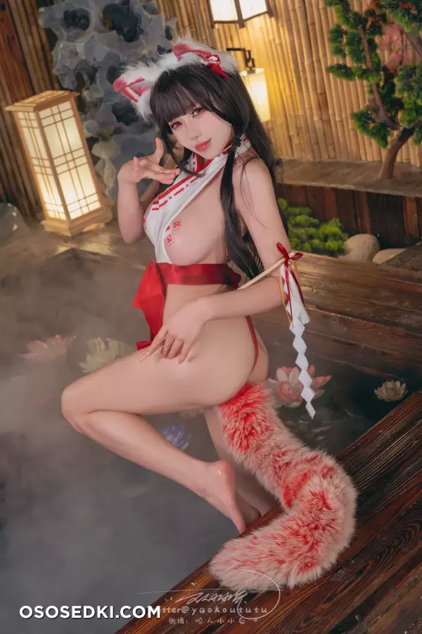 咬一口兔娘ovo (Yaokoututu) cosplay Reimu Hakurei - Touhou Project - 49