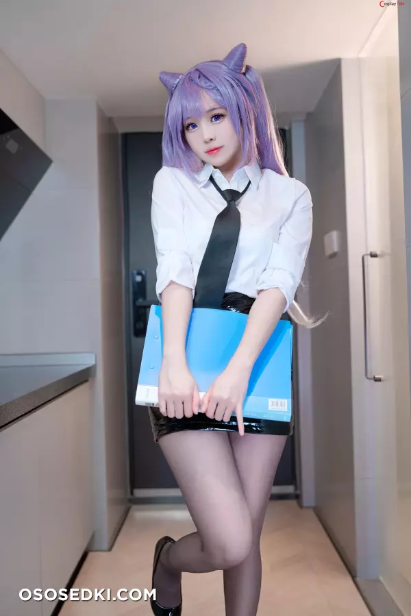 Miko酱 (mikomikoww) cosplay Keqing - Genshin Impact - 35