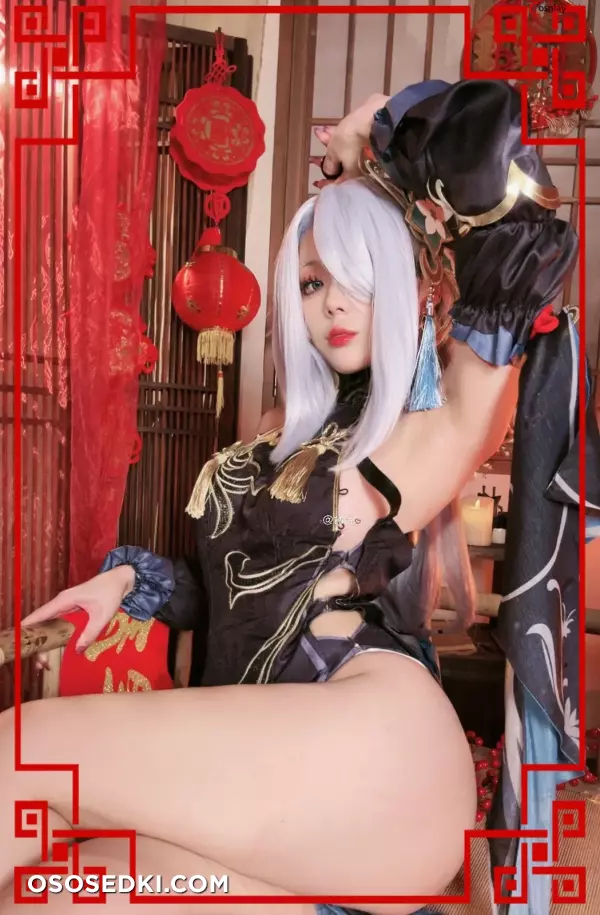 九言 (Jiu Yan) cosplay Shenhe Lunar New Year - Genshin Impact - 16