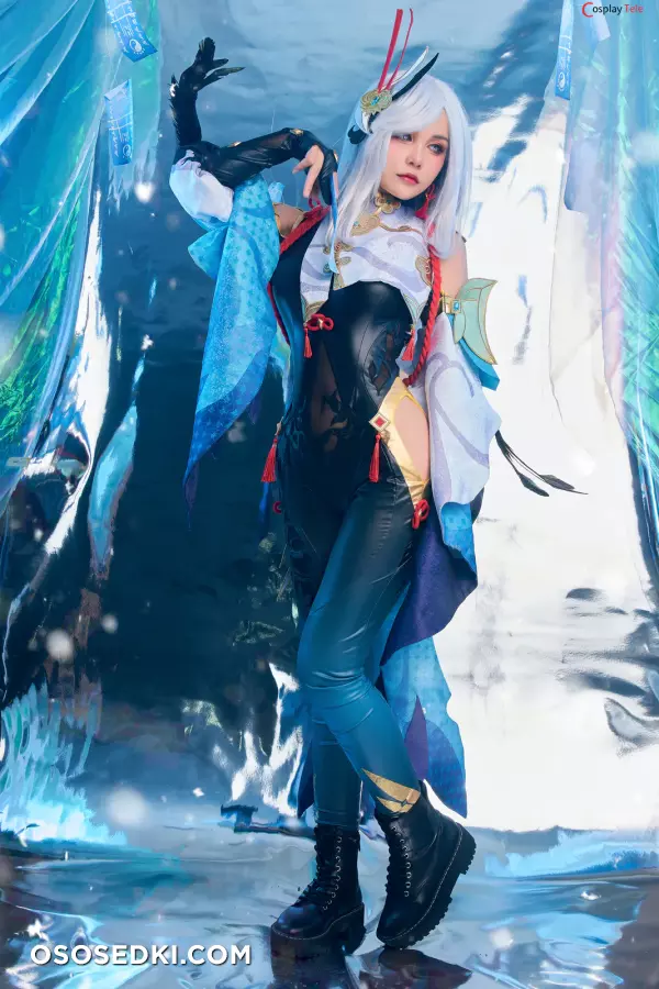Joyce (Joyce Lin2x) cosplay Shenhe - Genshin Impact - 6