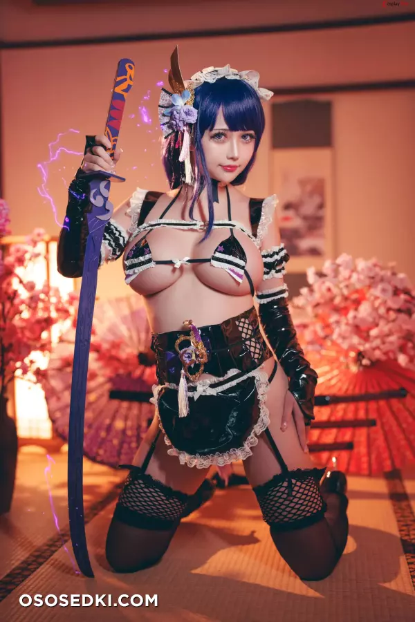 Okita Rinka (沖田凜花Rinka) cosplay Noelle and Raiden Shogun - Genshin Impact - 34