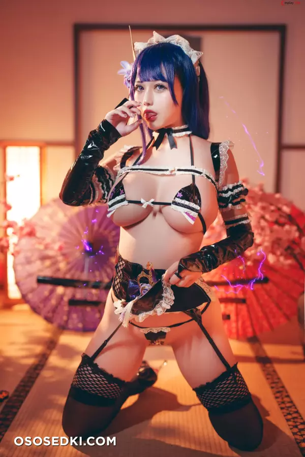 Okita Rinka (沖田凜花Rinka) cosplay Noelle and Raiden Shogun - Genshin Impact - 50