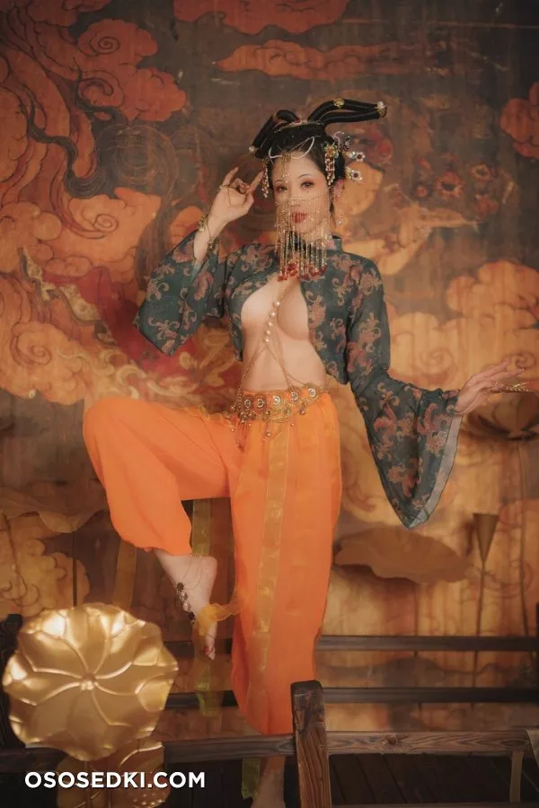 稀有貴圈極品Cospaly推特女神▌钛合金TiTi ▌畫中仙 古色仙香酥乳玉體 神秘地帶欲血噴張55P1V - 13