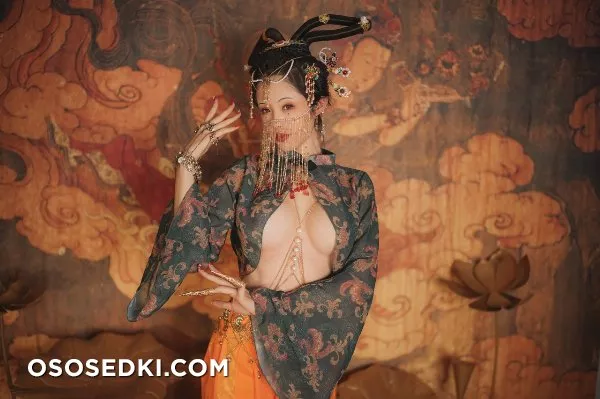 稀有貴圈極品Cospaly推特女神▌钛合金TiTi ▌畫中仙 古色仙香酥乳玉體 神秘地帶欲血噴張55P1V - 14