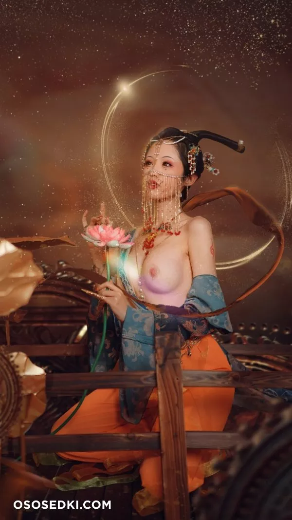 稀有貴圈極品Cospaly推特女神▌钛合金TiTi ▌畫中仙 古色仙香酥乳玉體 神秘地帶欲血噴張55P1V - 24