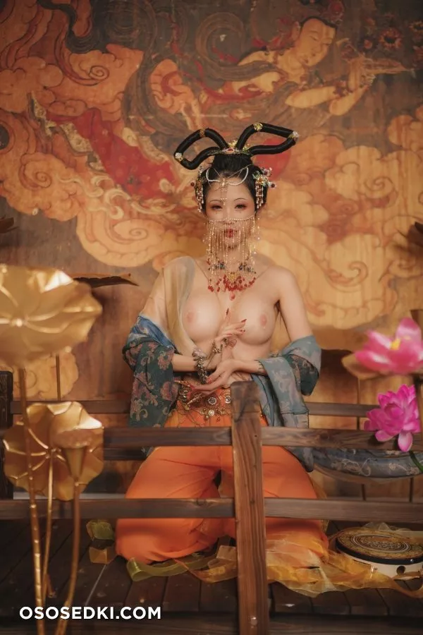 稀有貴圈極品Cospaly推特女神▌钛合金TiTi ▌畫中仙 古色仙香酥乳玉體 神秘地帶欲血噴張55P1V - 26